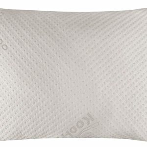 Snuggle-Pedic Ultra-Luxury Bamboo Shredded Memory Foam Pillow Combination With Adjustable Fit and Zipper Removable Kool-Flow Breathable Cooling Hypoallergenic Pillow Cover