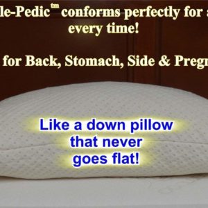 Snuggle-Pedic Ultra-Luxury Bamboo Shredded Memory Foam Pillow Combination With Adjustable Fit and Zipper Removable Kool-Flow Breathable Cooling Hypoallergenic Pillow Cover