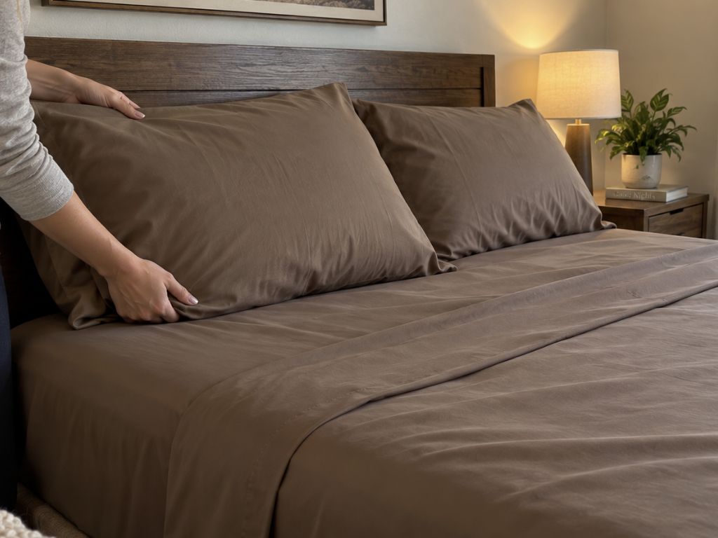 My Hotel Sheets Direct bamboo sheets on a neatly made bed