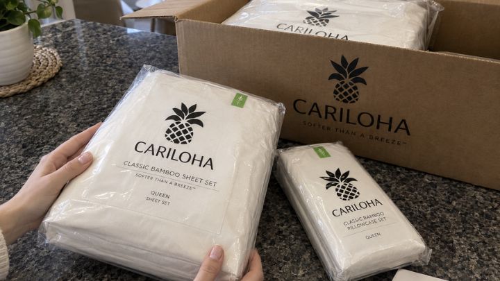 opening my Cariloha Classic Bamboo Sheets